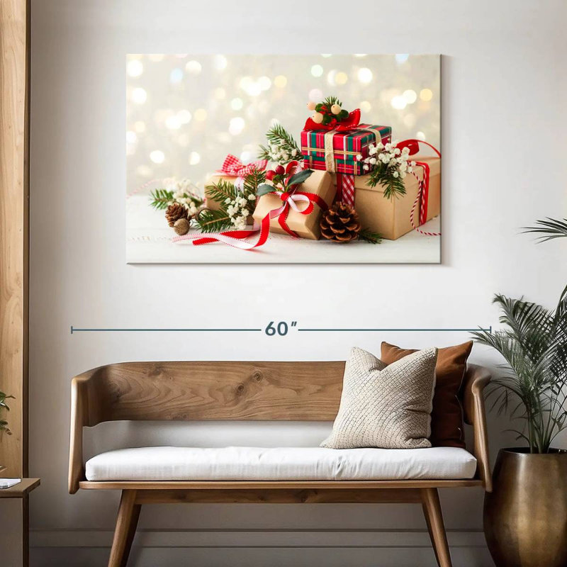 Cadeaux de Noël, H 30 po x l 45 po
