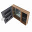Armoire de salle de bain avec rangement 31,88 ", armoire à pharmacie murale avec porte miroir, tablettes en verre réglables, contreplaqué