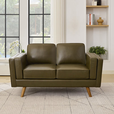 62.2'' Wide Upholstered Loveseat With Solid Wood Legs