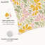 Housse de coussin floral en polyester
