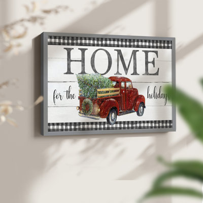 Christmas Pickup Home - Reproduction encadrée - Restickable