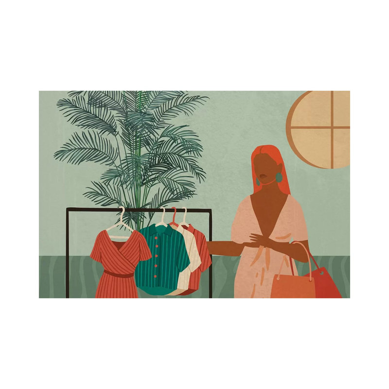 Retail Therapy No. 1 - Print on Canvas, 20.32 cm H x 30.48 cm W, Wrapped Canvas