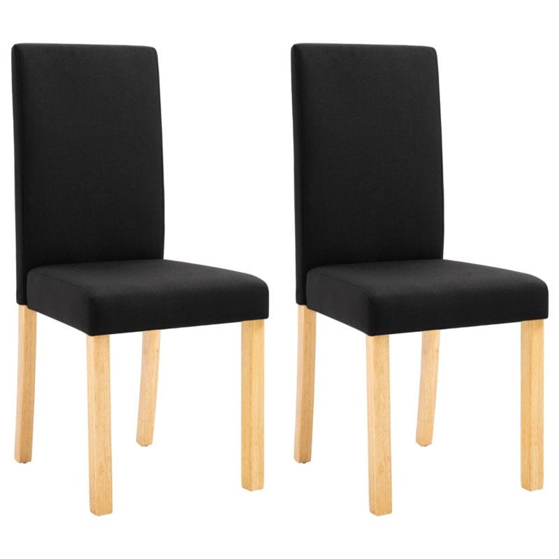 Dining Chairs Side Chair with Solid Wood Legs for Home Kitchen, Black
