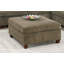Repose-pieds 1 pièce en chenille de tissu brun clair pour canapé d'angle modulaire | Idée de cadeau-2014990628
