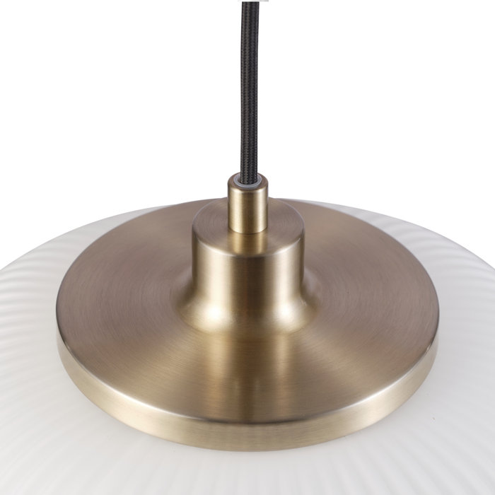 Novogratz x Globe Electric 1-Light Matte Brass Pendant Lighting with ...