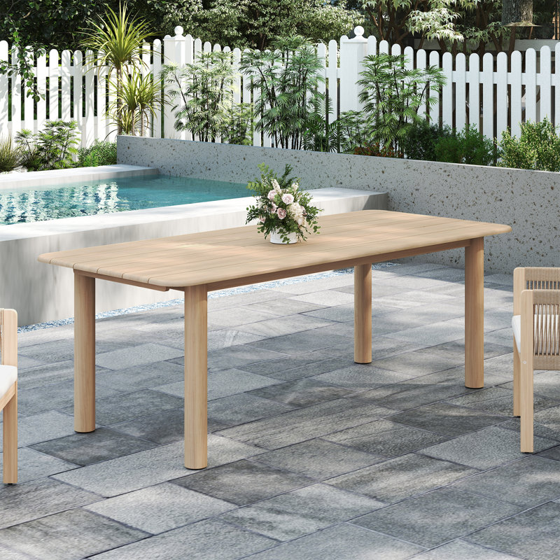 Rectangular Outdoor Wooden Dinning Table