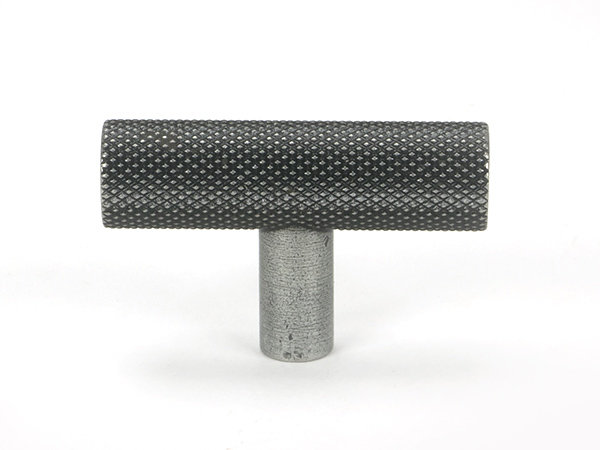 Brompton Cylindrical Knob, Pewter Patina