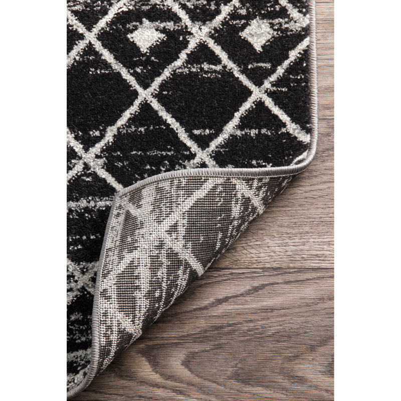 Geometric Area Rug, Rectangle 61 x 91cm