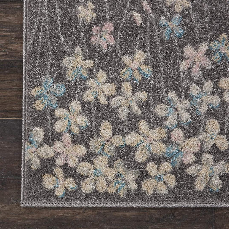 Zaizi Floral Indoor Rug, Rectangle 2' x 4'