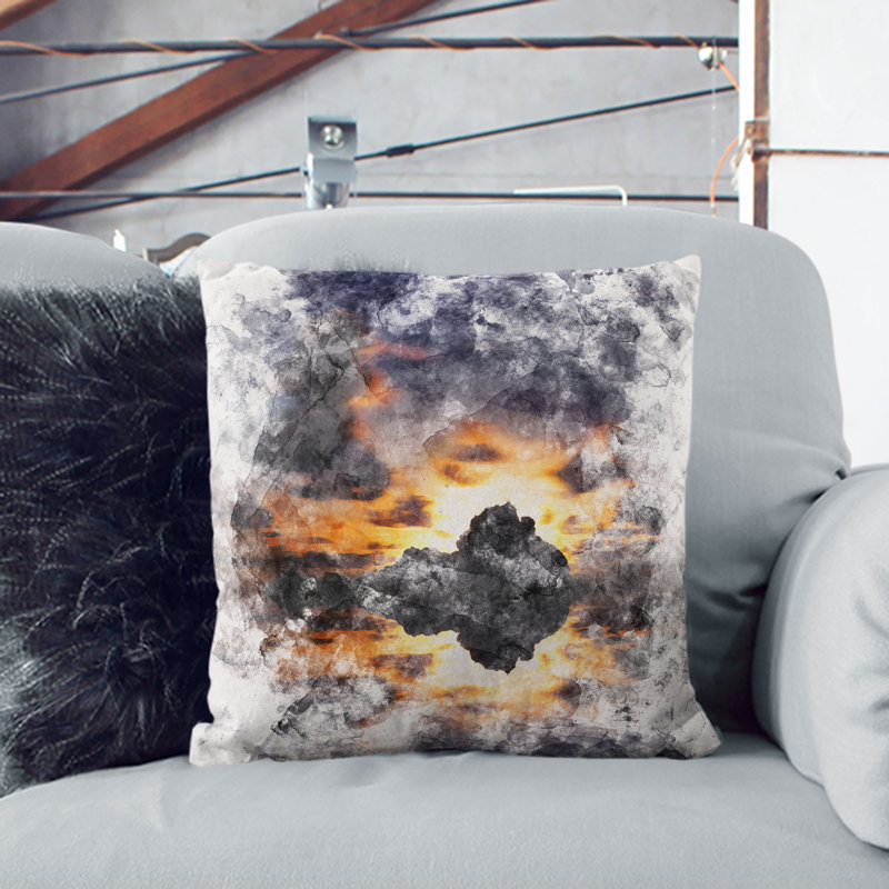 Stars Above Big Sur in California Cushion with Filling, 55cm H x 55cm W x 20cm D