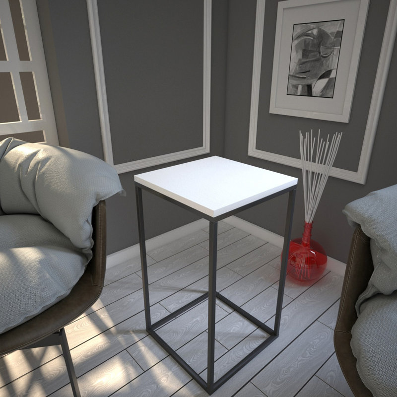 Table de bout Deshields, Blanc