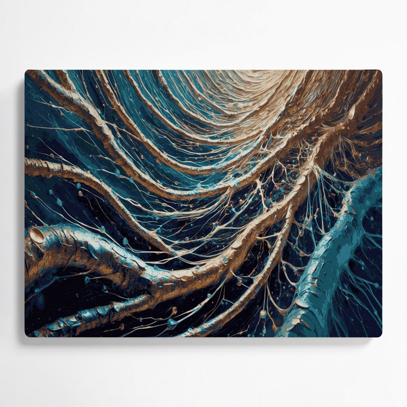 Art mural gris en métal Sci Fi, H 144 po x l 216 po x P 0,05 po
