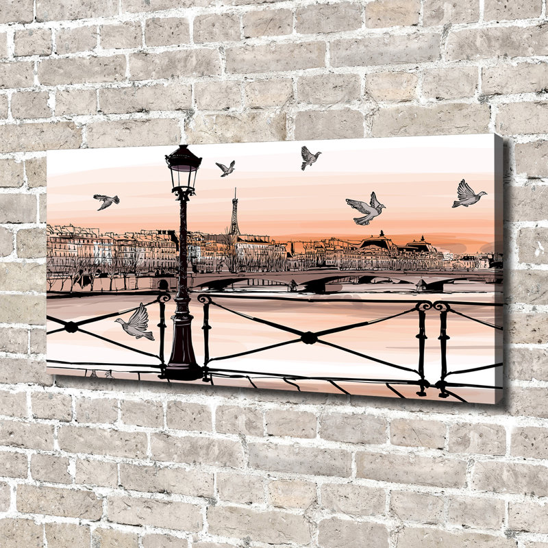 Twilight In Paris - Wrapped Canvas Print
