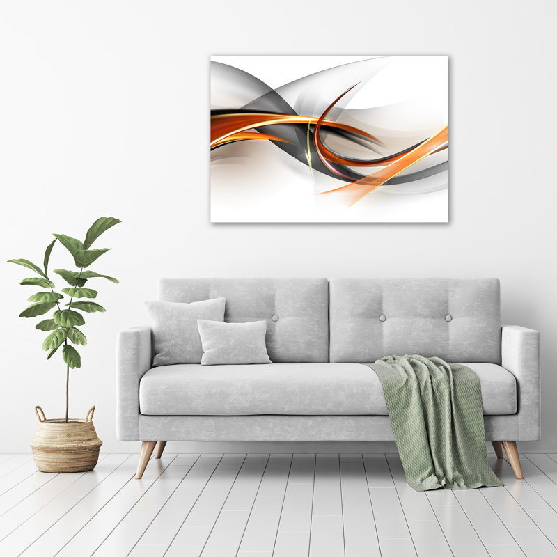 Waves Abstraction - Wrapped Canvas Print