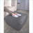 Ottoman | Multi-Use Faux Leather Pouf | 24x24x12 Inches | Slate Gray | Faux Leather-123499424