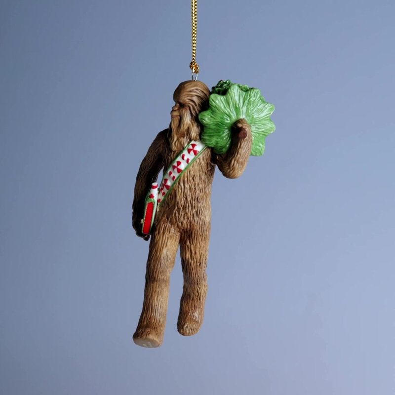 Chewbacca With Christmas Tree Ornament
