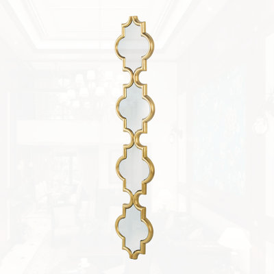 Narrow Four Tiered Wall Mirror