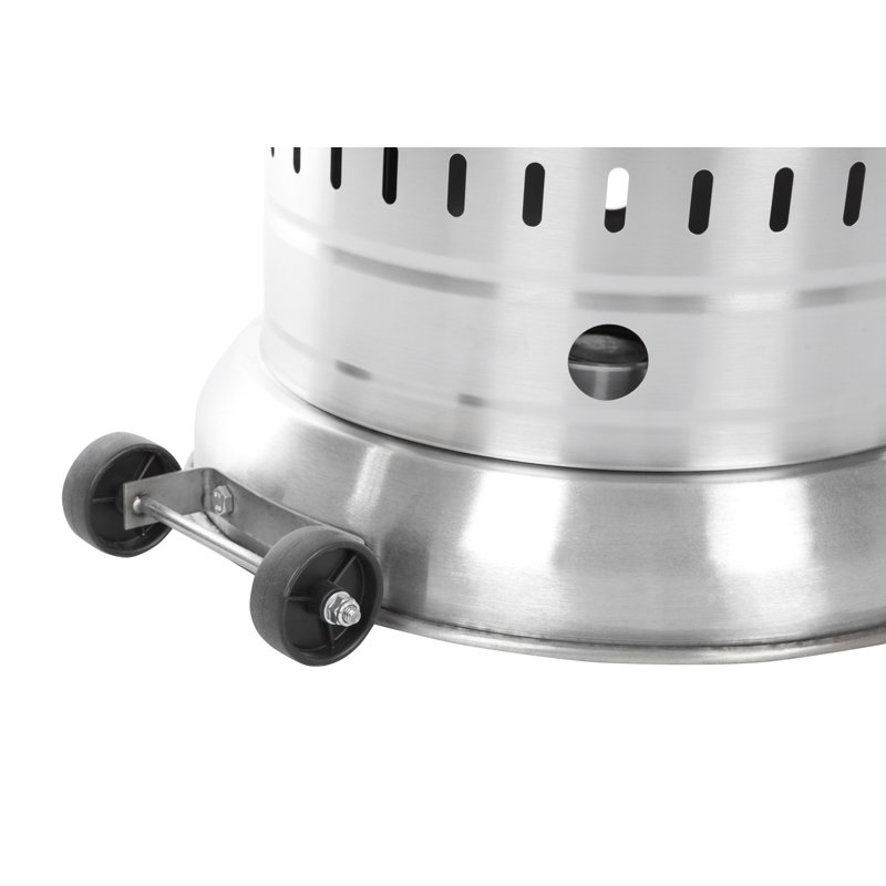 Chauffe-terrasse au propane, 46 000 BTU, Acier inoxydable