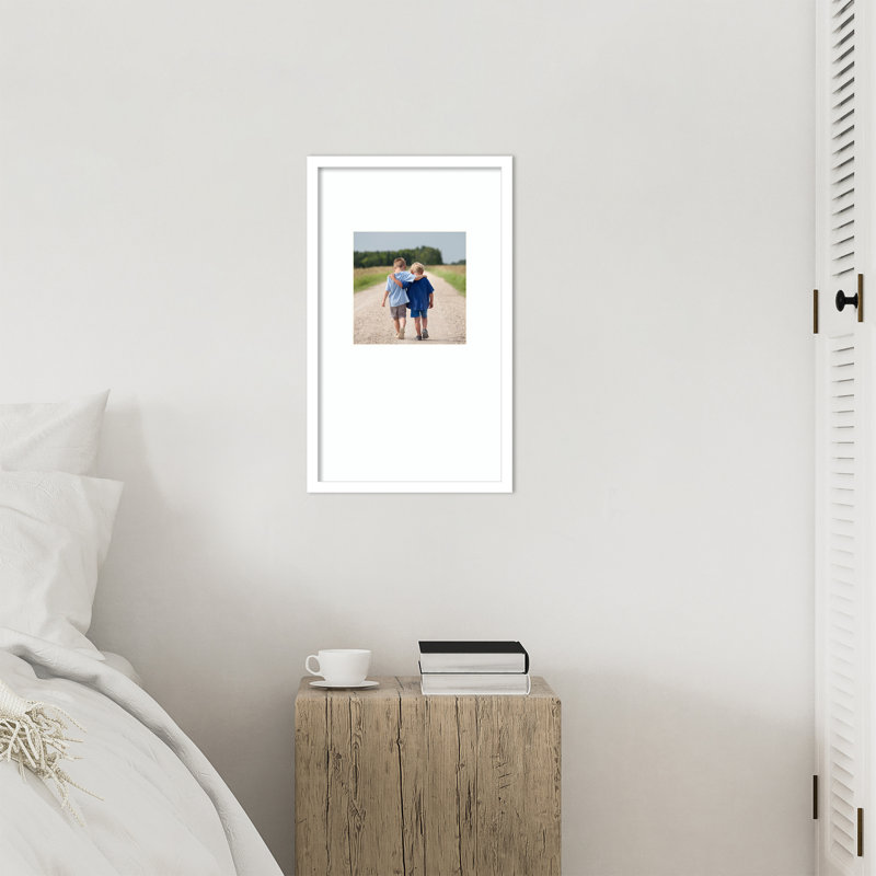 Cadre photo Svelte, Blanc svelte, 13 x 22 emmêlés à 8 x 8