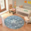 Blue Modern Washable Rug, Graphics Anti-Slip Rug For Living Room, Dining Room, Bedroom, Kitchen-1712843973