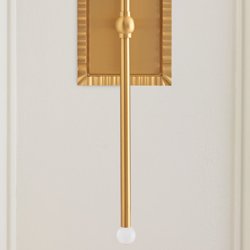 Baxley 1 - Light Armed Sconce, Burnished Brass