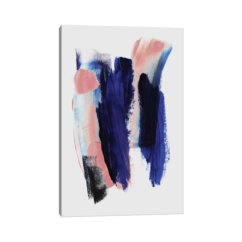 Abstract Strokes II by Mareike Böhmer - Wrapped Canvas Print, 20.32 cm H x 30.48 cm W