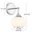 Modern Brass Wall Light with Glass Shade, Decorative Bedside & Hallway Sconce, Soft Ambient Lighting-462209951