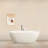59 Inch Small Size Stone Resin Solid Surface Oval Shape Freestanding Bathtub For The Bathroom-119338728