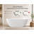 59" x 30"  Freestanding Soaking Acrylic Bathtub