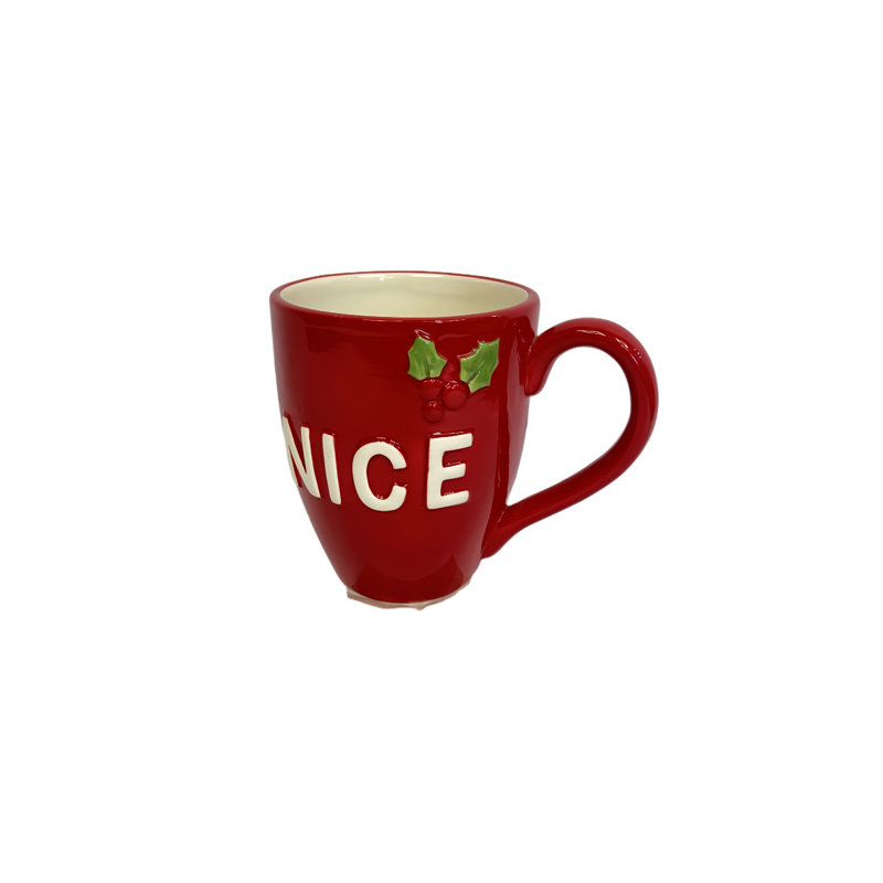 Red Ceramic Mug Nice