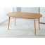 Table extensible, table à manger, table de bureau, table basse, pieds en bois, plateau en panneau de fibres à densité moyenne, 100/140 / 180x100x75cm, couleur chêne-305040623-305040626
