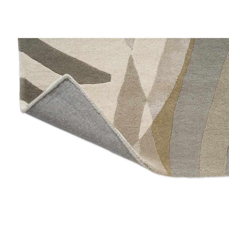 Atelier Handmade Wool Abstract Area Rug, Pebble, Rectangle 6'7 x 9'2