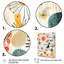Corail bleu sarcelle scandinave fleurs I sur toile-653315471-653315577