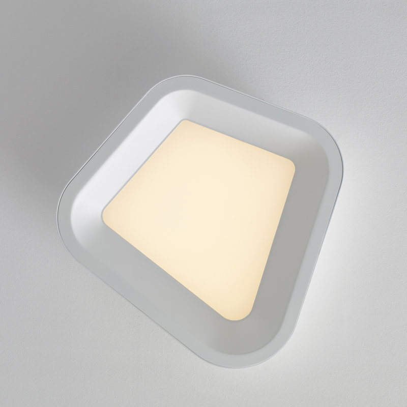 Rhonan 1 - Light LED Flush Mount, Matte White/White