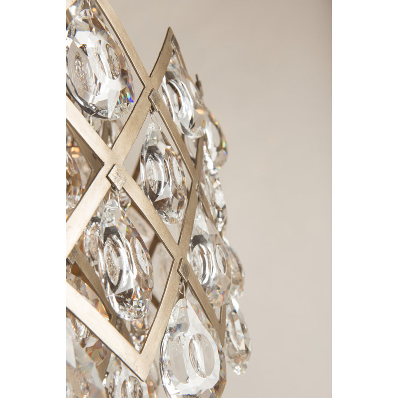 Vienna Bronze and Crystal 7-Light Tiered Chandelier