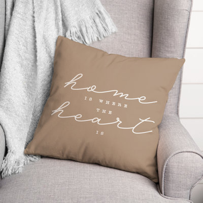 Home Is Where The Heart Is Throw Pillow