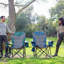 Chaise de camping pliante avec coussins-96346062