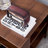Ellierose Square side table,simple style design,3-tier end table, classic brown