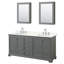 Meuble-lavabo double autoportant Deborah avec plateau en quartz-98142012-98142015-98213893