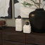 Ensemble de 2 pots en bois blanc intérieur / extérieur Joelle