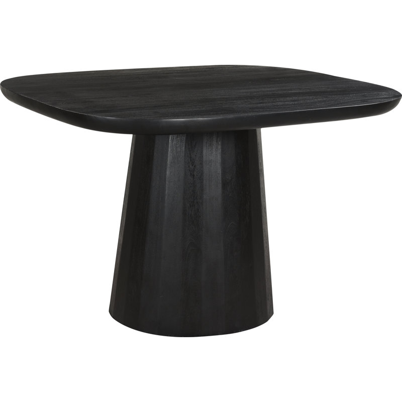 Genie Acacia Solid Wood Dining Table, Black