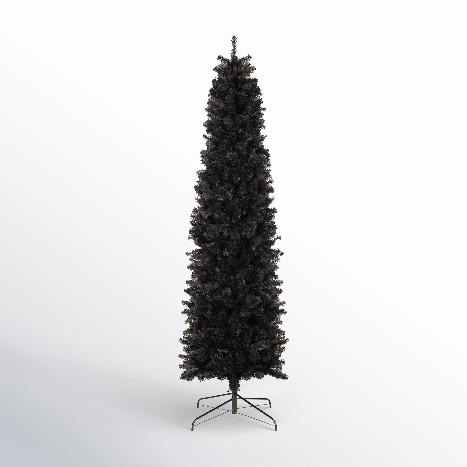 Pencil Cashmere Flocked Fir Christmas Tree, 6ft