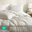 3 Pcs Queen Duvet Tan, Natural Blend Of Fabrics, Breathable And Soft, Year - Round Sleep Linen, Cotton Rayon, Comfortable Bedding-128860223-128860225