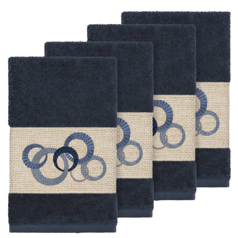 Annabelle Turkish Cotton Hand Towel, Midnight Blue