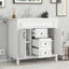  Vanity with Sink, Modern Cabinet with 2 Drawers and Soft Closing Doors, Freestanding Bathroom Design-1937781572