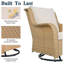 Ensemble de conversation pour 5 personnes avec coussins, repose-pieds et table