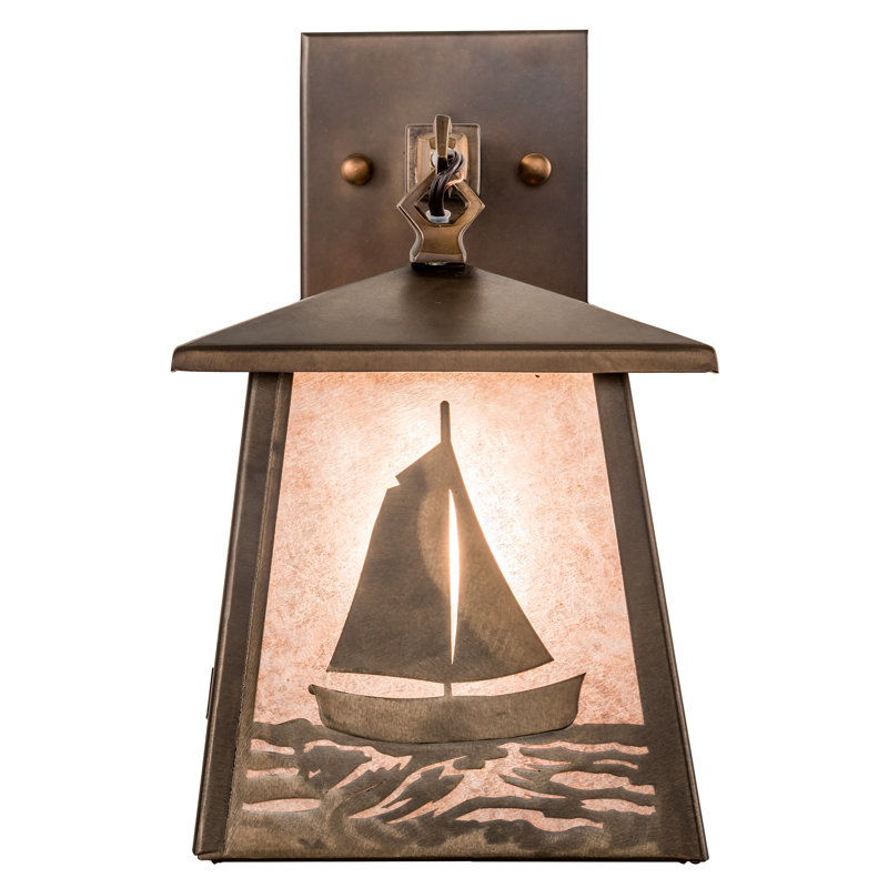 Sailboat 1 - Light Outdoor Wall Lantern
