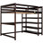 Loft Bed, Full Size. Features Under Desk And Storage Shelves. Size Bed In . Comes With Shelf.-1239966084-1239966086
