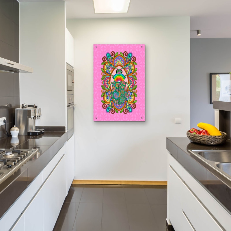  «The Beetle» par Hello Angel, art mural en verre acrylique, 12 po x 16 po, H 36 po x l 24 po x P 0,2 po