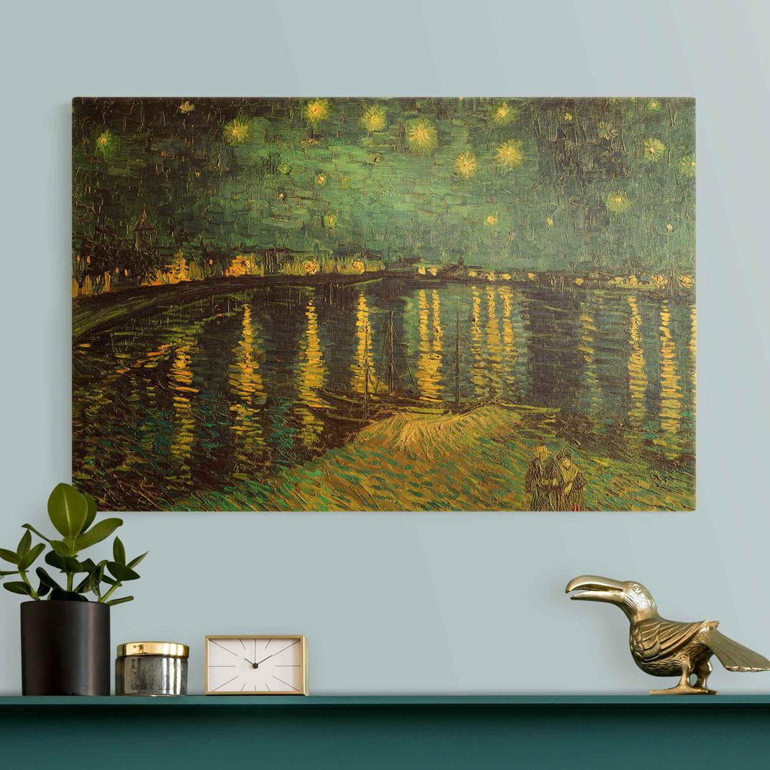 Leinwandbild Sternennacht über der Rhône von Vincent Van Gogh